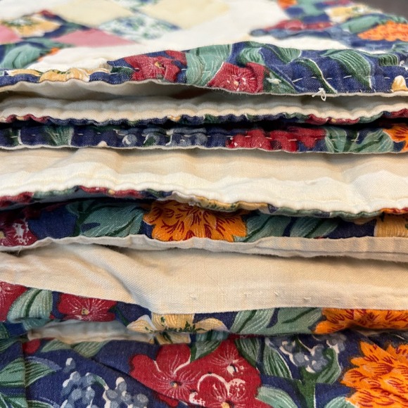 Arch Quilt Elmsford NY New York Hand Stitched 78" x 80" Queen King Patchwork - Picture 11 of 16